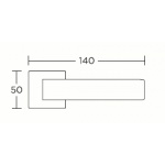 KLAMKA CONVEX 865 czarny matowy